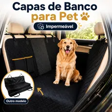 Capa Protetora Pet Impermeável para Banco de Carro com Cinto de Segurança