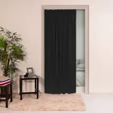 Cortina Para Porta Decorativa Sala, Quarto e Cozinha Micro Percal Toque Macio Para Varão