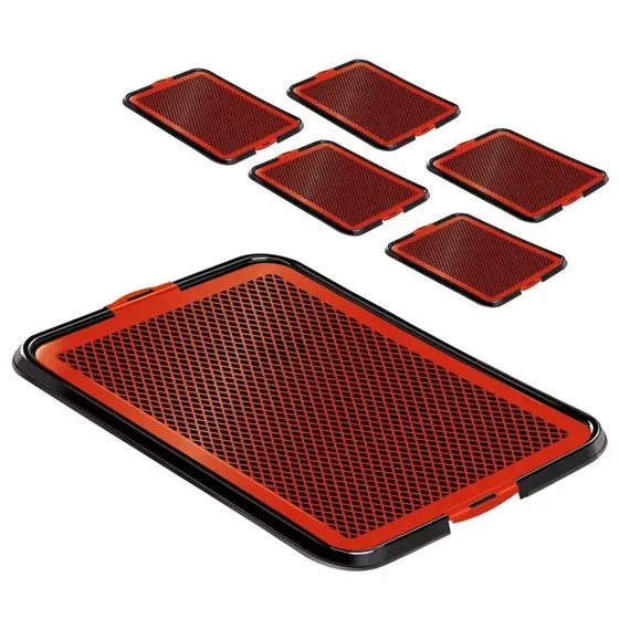 Kit 6 Toaletes Sanitário Pipi Dog Vermelho