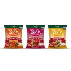 Pacote Balas Let´s Sabores Gengibre Dor De Garganta Alívio Adulto Infantil 30g Smells