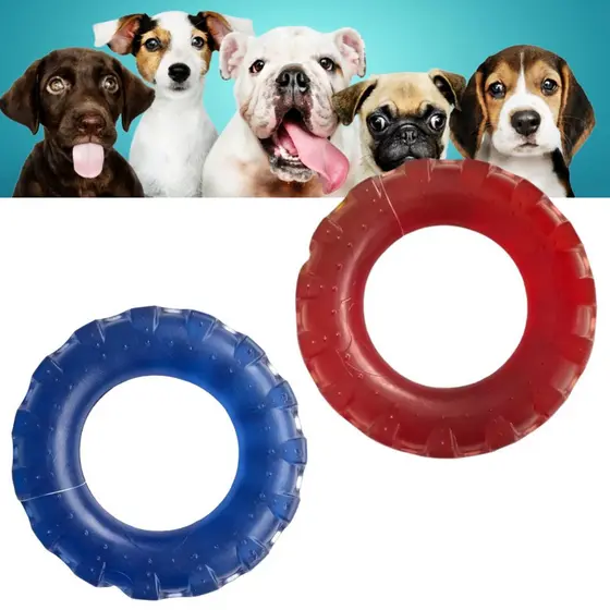 Pneu Pneuzinho Bem Estar Cachorro Cão Brincadeira Brincar Diversão Cristal G RB Pet