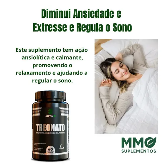 Suplemento de Magnésio e Treonato (L-Treonina) 1000mg Comprimidos