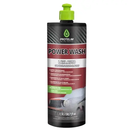 Shampoo Automotivo Power Wash Protelim Super Concentrado 500ml e 1,5L