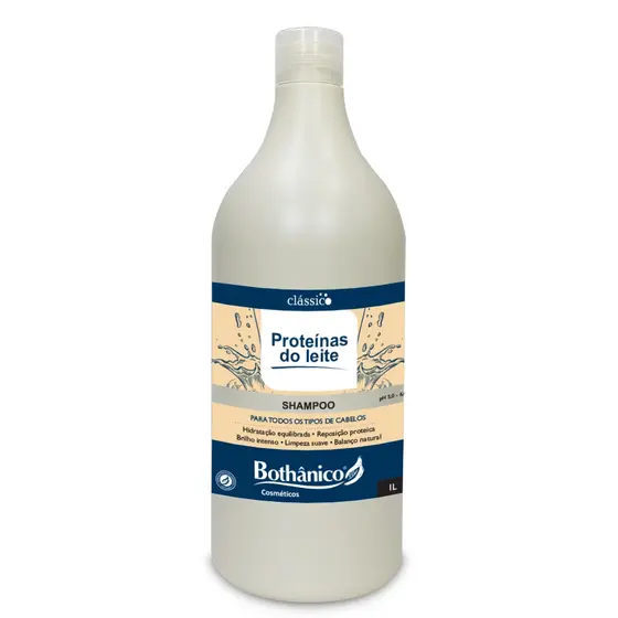 Shampoo Para Todos os Cabelos Proteínas do Leite Bothânico Hair 1L
