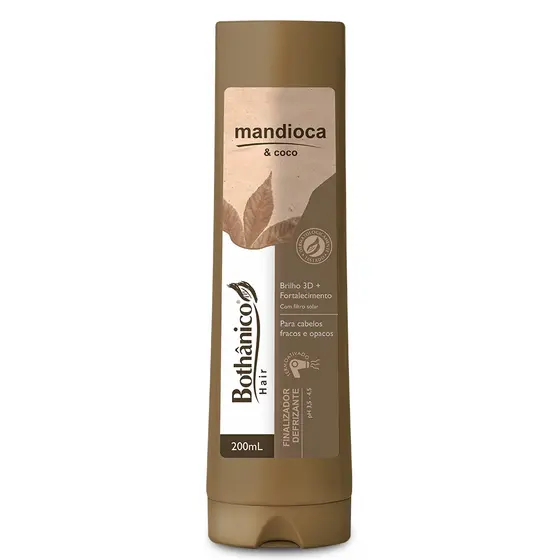 Finalizador Termoativado Fortalecimento Mandioca e Coco Bothânico Hair 200ML
