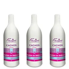KIT 03 Geleia de Babosa Para definição de Cachos e Ativador de Cachos 1L Florigen