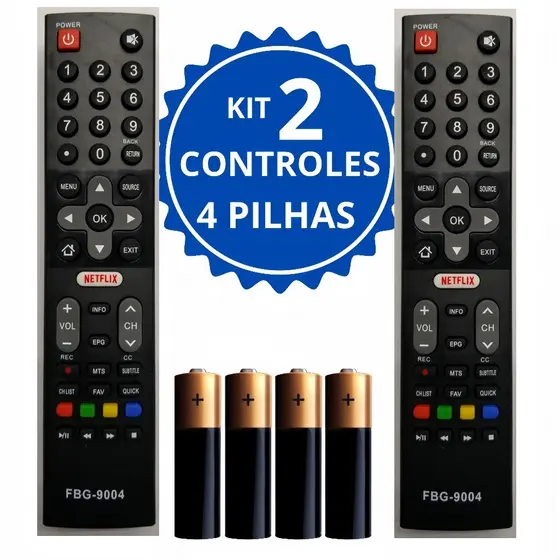 Controle Remoto Para Tv Philco 8090 Com Pilhas