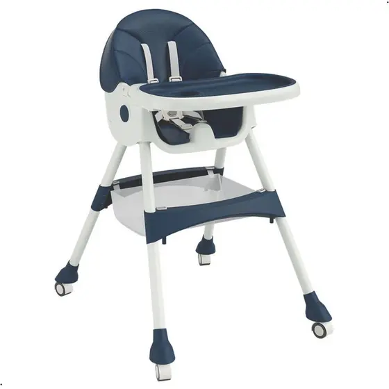 Cadeira de Alimentação Infantil Bebe Portatil Dobrável Com Rodinhas Zippy