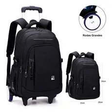 Mochila Carrinho Rodinhas Tripla Ou Rodas Grande Executiva