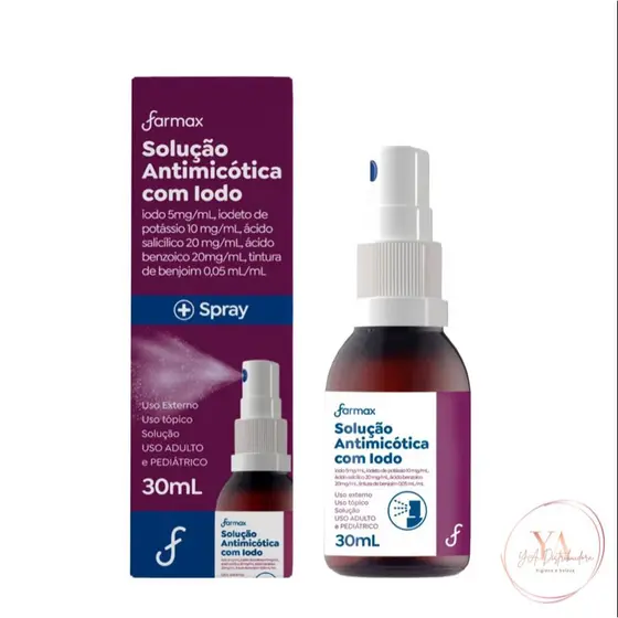 Solução Antimicótica com Iodo Spray Farmax 30ml