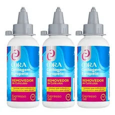 Kit C/3 Removedor de Cutículas Kinq Cora Cutilagem Europeia Expresso Gel 100ml