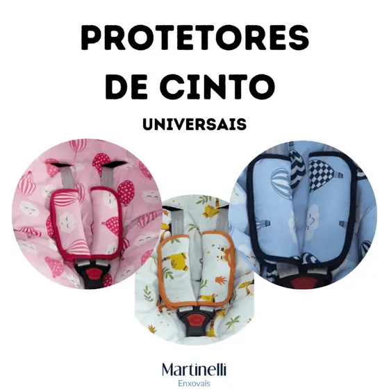 Protetores De Cinto De Segurança Para Carrinho Ou Bebe Conforto Com Estampas