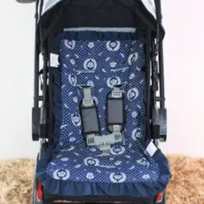 Capa Carrinho Acolchoada Para Bebe Babados 100% Algodao Universal MT