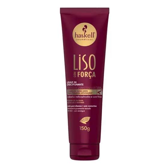 Leave-in Disciplinante Liso com Força Haskell 150g
