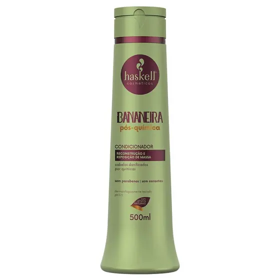 Condicionador Bananeira Pós Química Cabelos Danificados Haskell 500ml