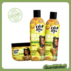 Shampoo Condic Hidratacao Brilho Coconut Curls Oh My 300ml