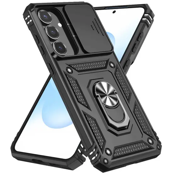 Para Samsung Galaxy S25 FE Armadura À Prova De Choque Capa Dura Com Proteger A Função Da Câmera E Suporte Magnético Do A
