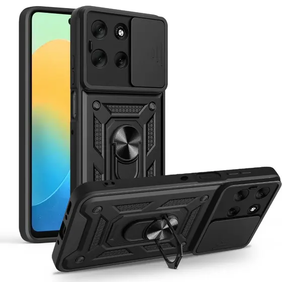 Para Motorola Moto G56 G86 5G Armadura À Prova De Choque Capa Dura Com Proteger A Função Da Câmera E Suporte Magnético D