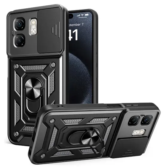 Para Infinix Hot 50i Armadura À Prova De Choque Capa Dura Com Proteger A Função Da Câmera E Suporte Magnético Do Anel