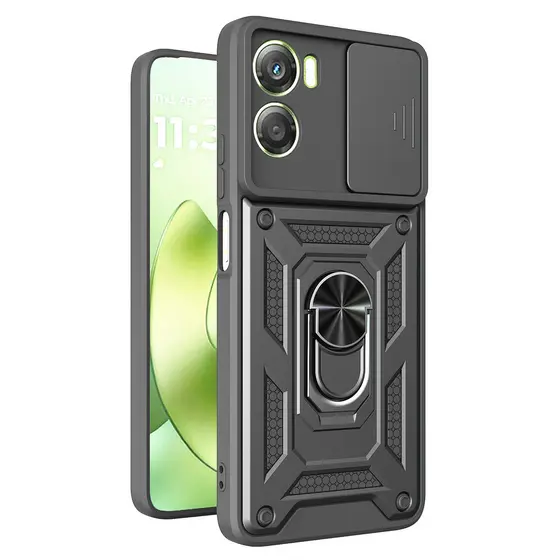 Para Motorola Moto G06 4G Armadura À Prova De Choque Capa Dura Com Função Proteger A Câmera E Suporte Magnético De Anel