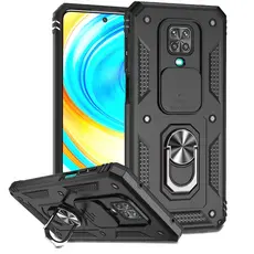 Para Redmi Note 9 Pro Max/9S Capa Rígida Com Armadura À Prova De Choque Função De Proteção Da Câmera E Suporte Magnético