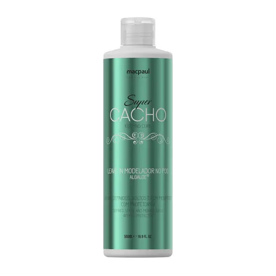 Leave-in Modelador de cachos No Poo Super Cacho 500ml - Macpaul Professional