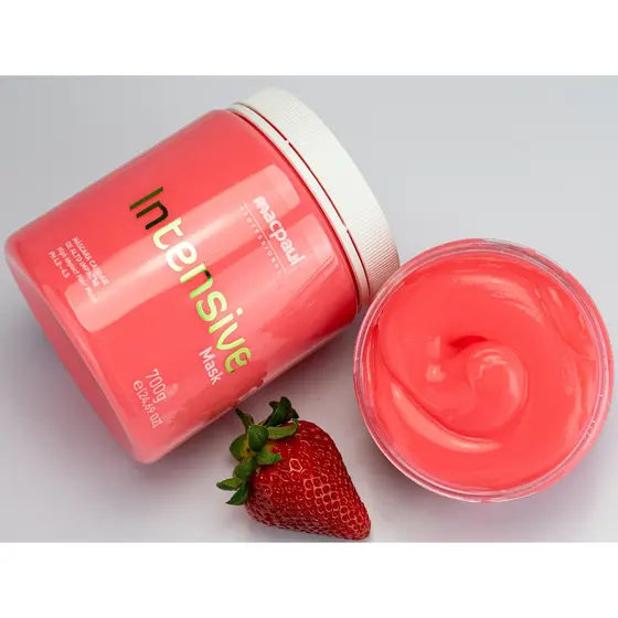 Máscara capilar de hidratação com aroma de morango - Intensive  700g - Macpaul Professional