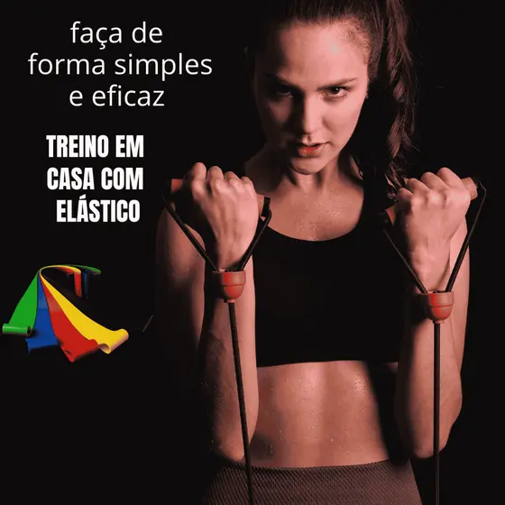 Kit 5 Faixa Elástica Super Mini Band Para Treino Exercícios - MINI BAND 5 FAIXAS