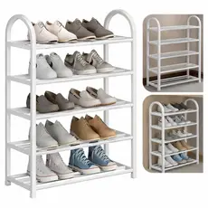 Sapateira 5 Andares Organizador de Sapatos Tênis 10 Pares Desmontável Multiuso para Sapatos, Livros e Brinquedos