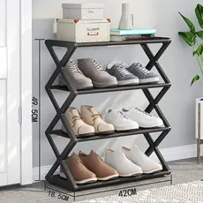 Sapateira Prateleira Sanfonada 4 Andares Organizadora Plástico Multiuso Sapatos