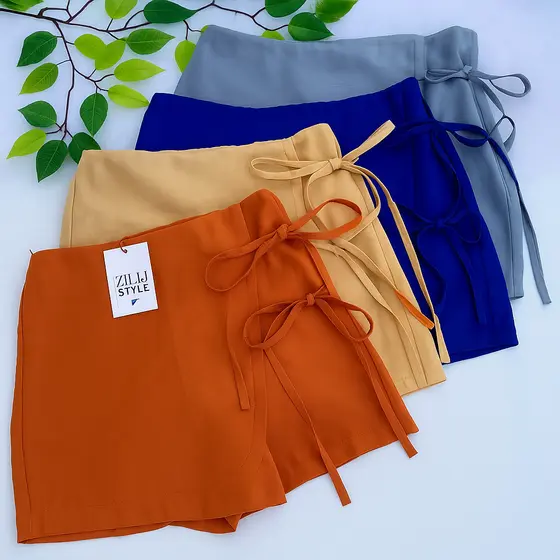 short saia forrado feminino alfaiataria do PP ao G2