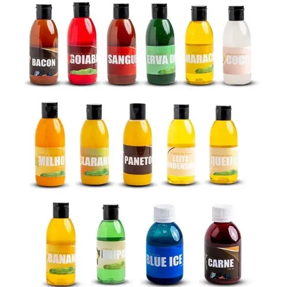 Essência para pesca vários sabores, 100ml, para diversos peixes