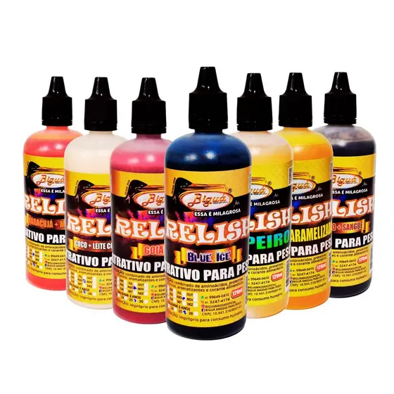 Atrativo para iscas de Pesca Biguá Relish 120ml, carpa tilápia