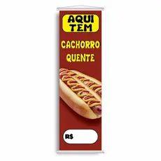 Banner Cachorro Quente 100cm X 30cm