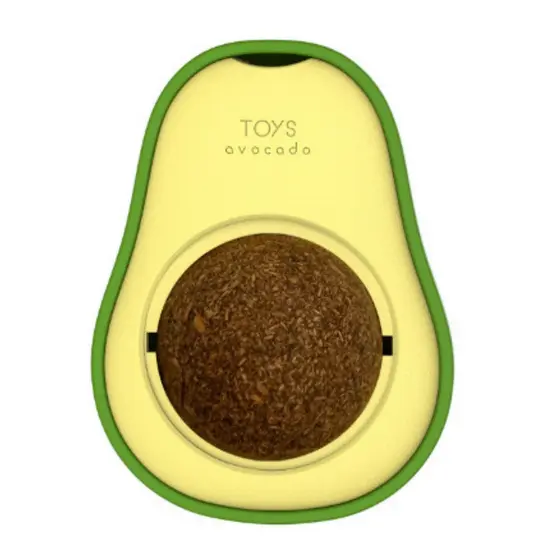Abacate Brinquedo para Gatos Pet Interativo c/ Catnip 3 Modelos Divertidos Erva de Gato Bola Bolinha