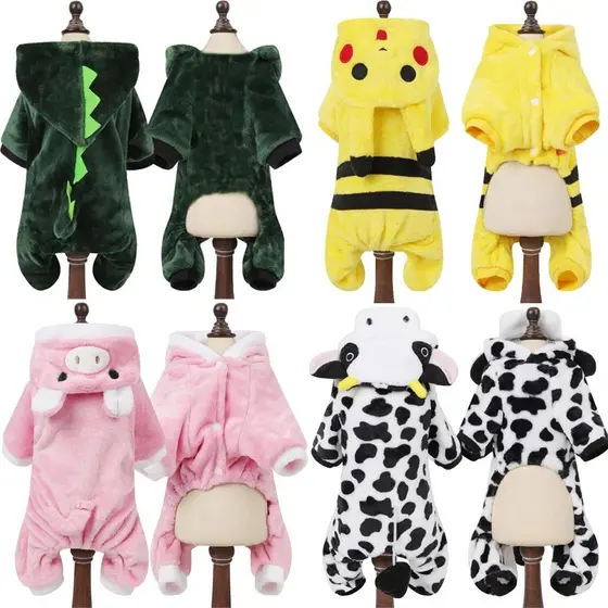 Roupas Para Cães De Estimação Macias Velo Quente Pequenos Gatos Filhotes De Cachorro Chihuahua