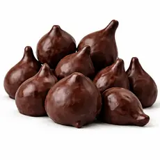 Figo cristalizado graúdo banhado com chocolate premium
