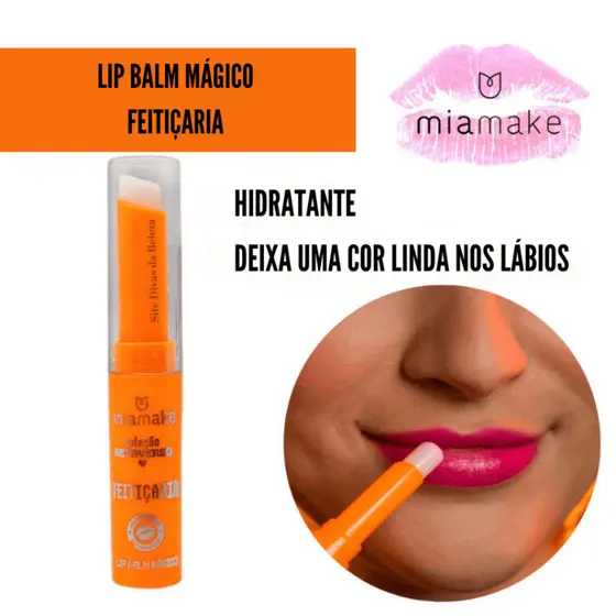 Lip Balm Hidratante Labial com Cor Reage PH do Labio Gloss Labial Rosa