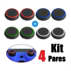 Par de Grip borracha Protetora de Silicone para Analógicos de Controles de PS4/PS5/Xbox Series/One/360