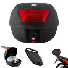 Baú bauleto Moto Protork 28 litros Universal Smart Box Base