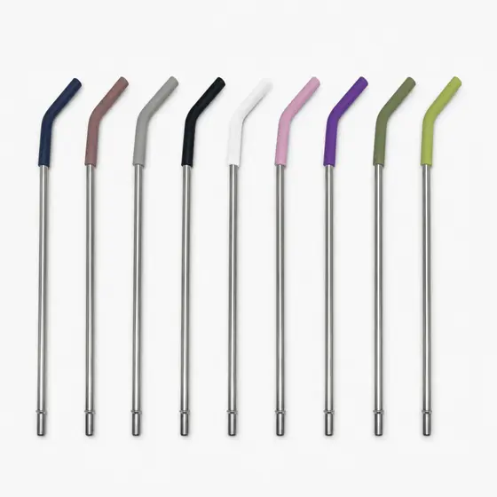 Canudo Inox Reutilizável 27cm para Copo Térmico Garrafa Térmica Prata ou Dourado Aço Inoxidável
