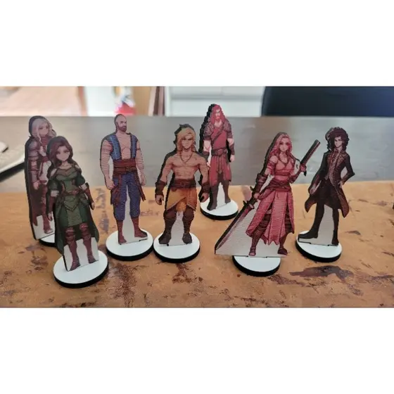 Kit Tokens/Miniatura RPG Personalizados - Peças com base