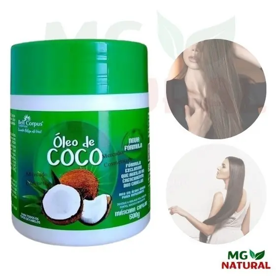 Mascara Hidratação Capilar Oleo de Coco 500 G. Bell Corpus - FRETE GRÁTIS !