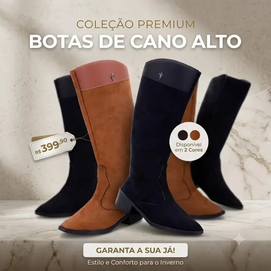 Bota Texana Feminina Country Solado EVA Microexpandido - Elegância e Conforto