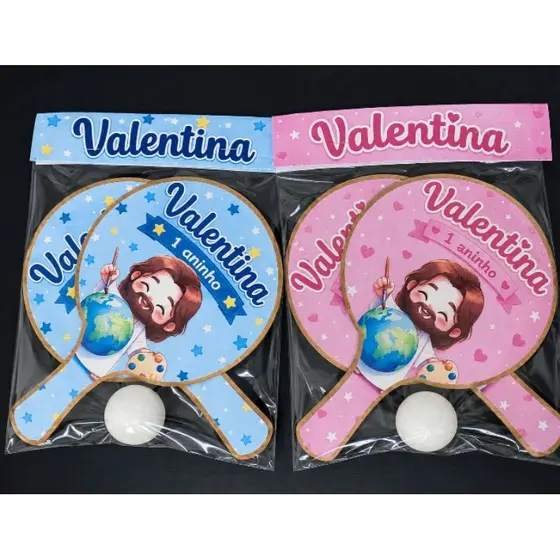 KIT 30 Pares de Raquete infantil personalizadas