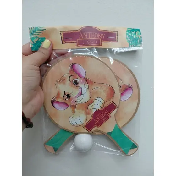 KIT 50 Pares Raquete Ping Pong personalizada Lembrancinha
