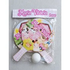 20 KIT Raquetes de ping pong Lembrancinha personalizada Festa Infatil