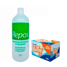 Amaciante De Cutícula E Calosidade Repos 1,1l - Amolecedor de Calos + Algodão 25g