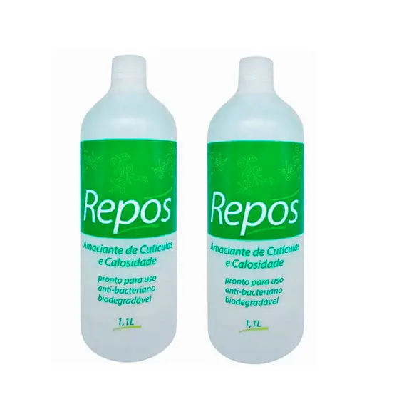 Repos Amaciante De Cutículas 1100ml - 2 Unidades - Amolecedor Calosidades e Calos - Pedicure Pedicuro Manicure