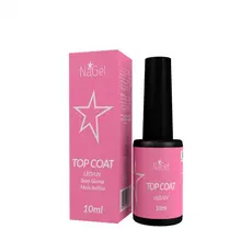 Nagel Top Coat 10ml - Unha Gel Acrigel Selante Fixador - Profissional Seca em Cabine Led/Uv - Unha em Gel Alongamento